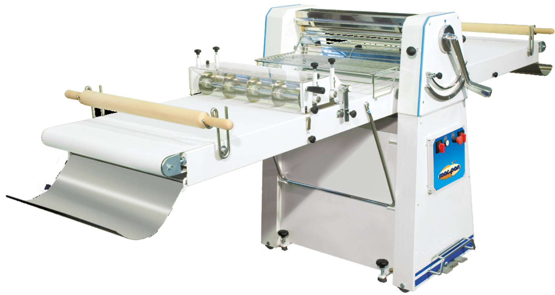 Automatic bread slicer with motorized belts - MAC PAN